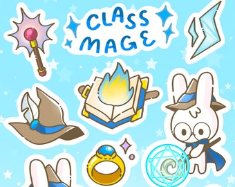 Bunny Mage RPG / DnD | Choose your Class | Sticker Sheets