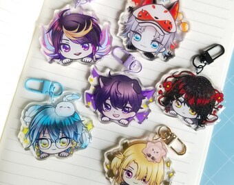 Luxiem + SHXTOU Acrylic Charms 2.5" | Vox | Ike | Mysta | Shu | Luca | Shxtou |