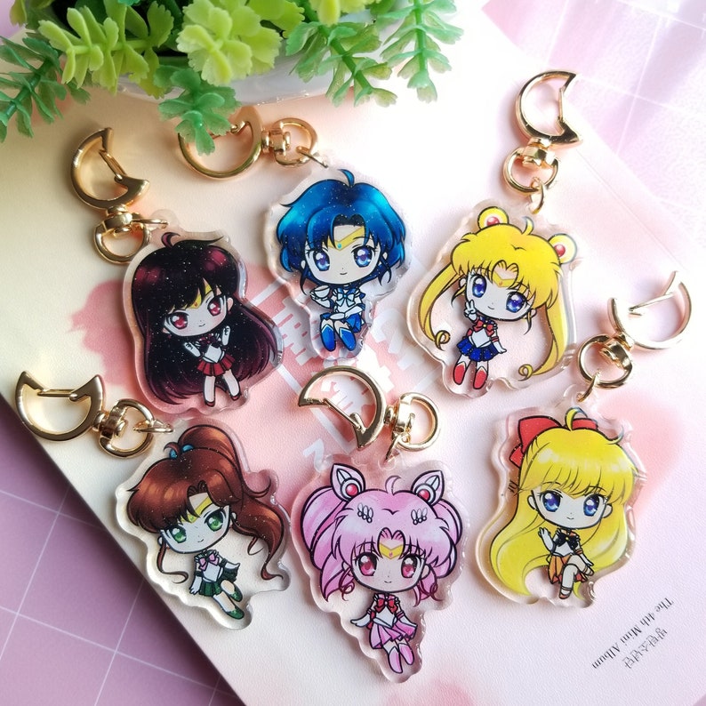 Sailor Moon Acrylic Charms 2 2.5 Serena Moon | Etsy Canada
