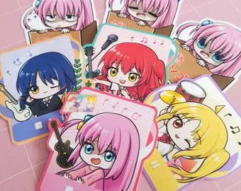 Guitar Girl Anime Stickers