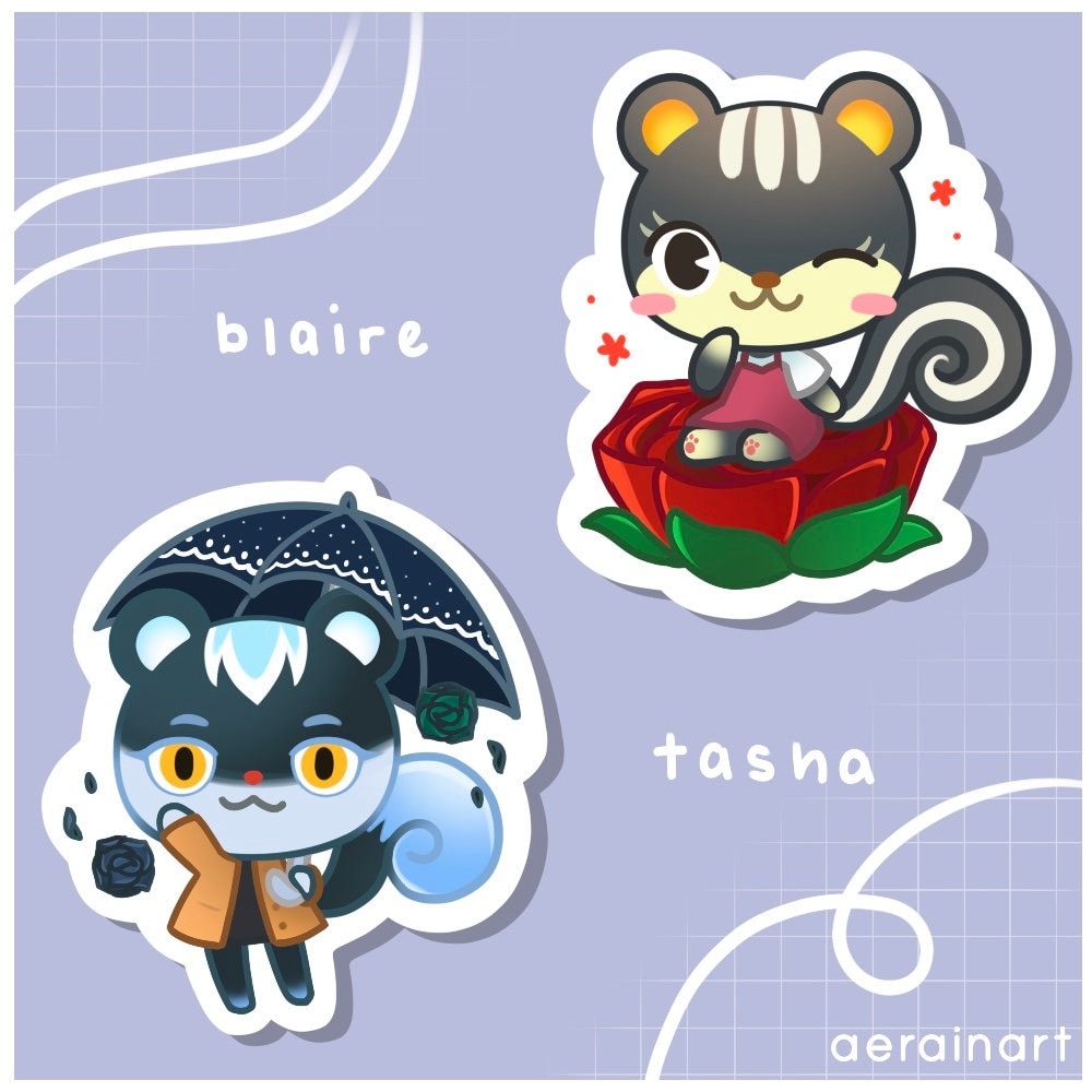 Animal Crossing New Horizons Squirrel Poppy Static Etsy Ireland