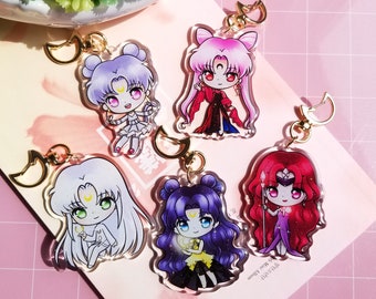 Sailor Moon Acrylic Charms Luna Human Diana Human Etsy