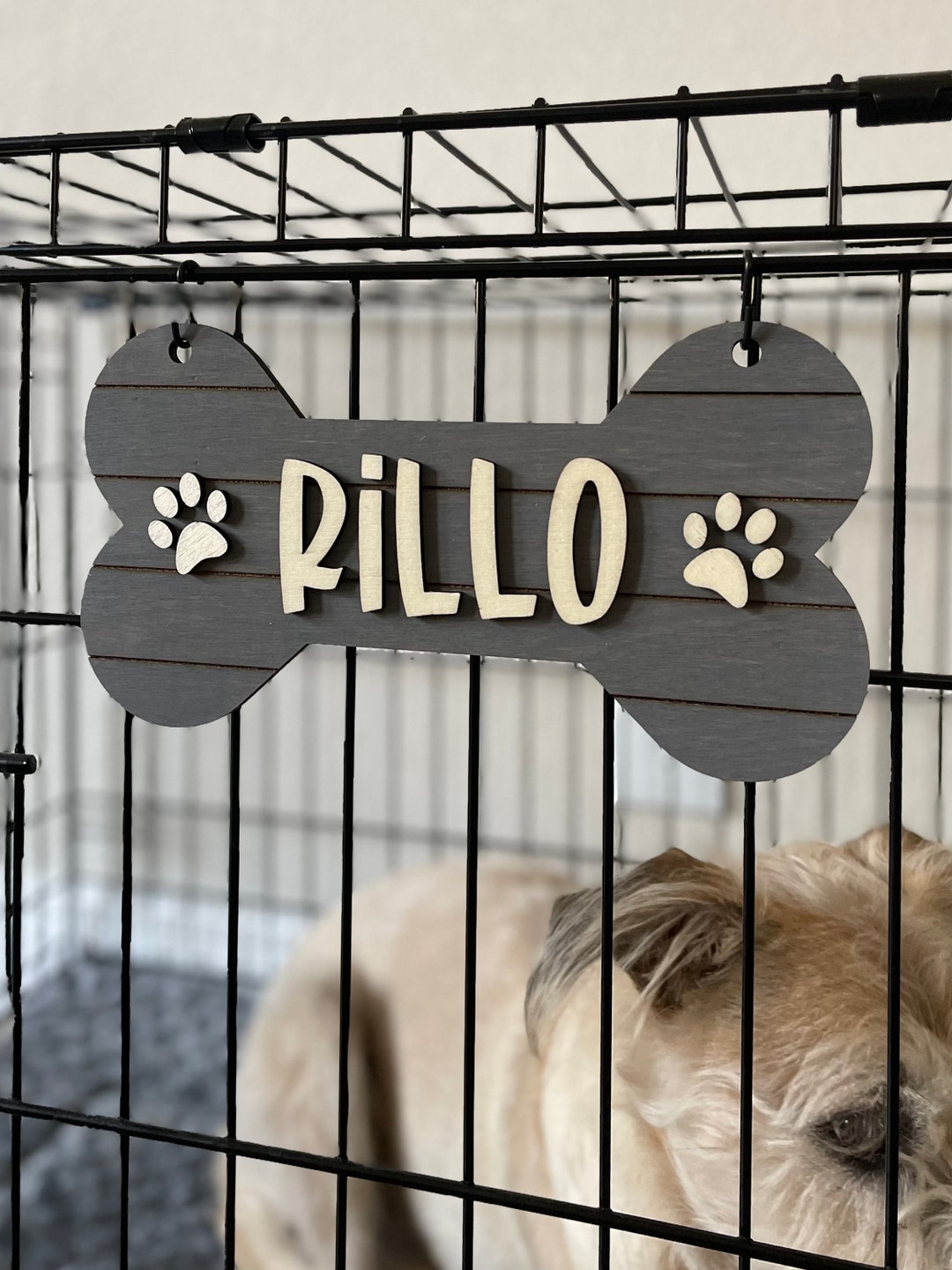 Kennel door name tags online
