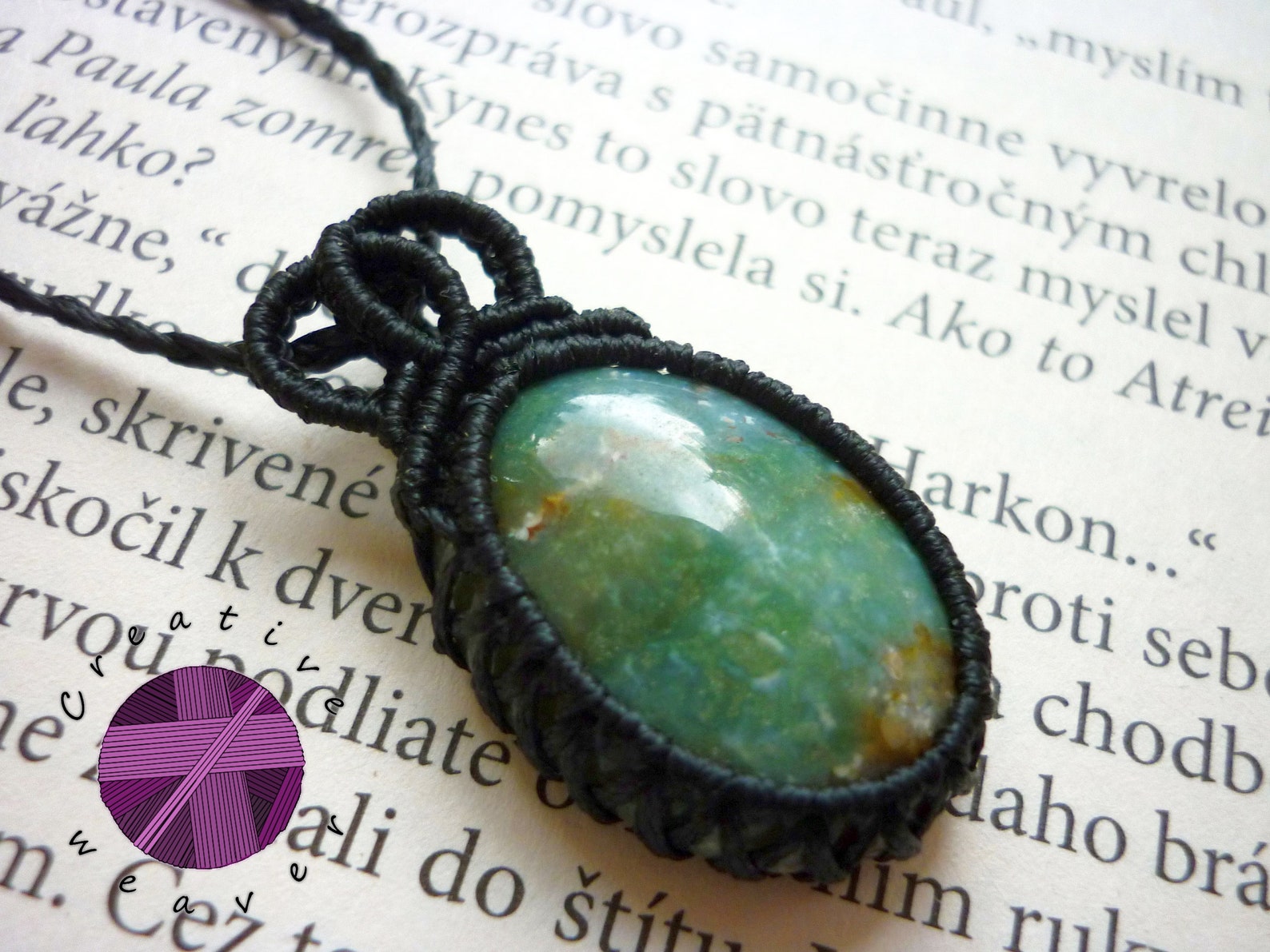 Gemstone 1 Piece Macrame Pendant Necklace Christmas Gift for Etsy