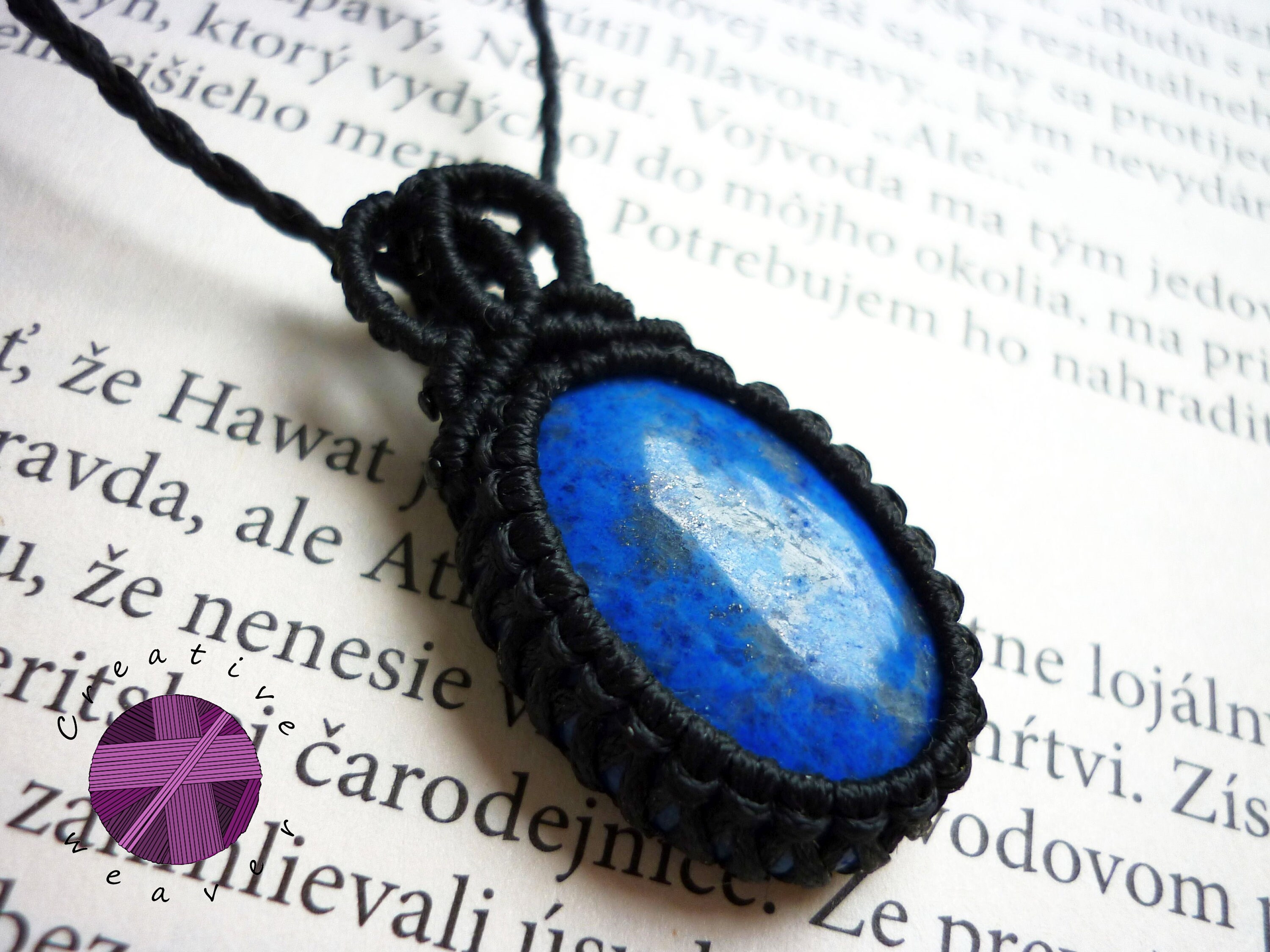 Lapis lazuli pendant necklace Gemstone adjustable jewellery | Etsy