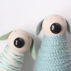 Two Yarn Pups - Cute & Cuddly Yarn Holder- a Knitter’s Best Friend- FREE SHIPPING in U.S.