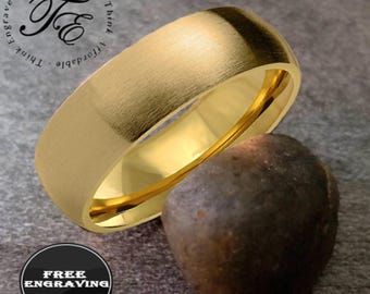 Engraved Gold Promise Ring: Custom Handwriting Band