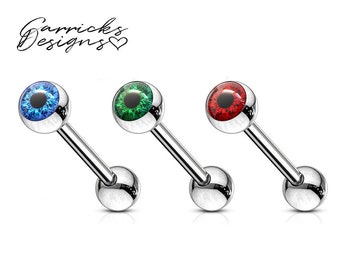 20x Multicolor Stud Tounge Rings Bars Barbell Body Piercing Jewelry Spirited JE 