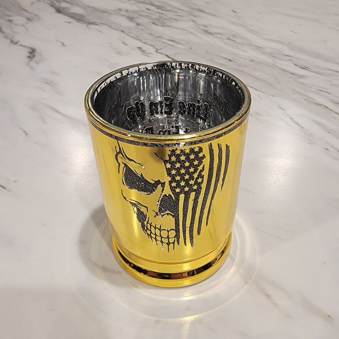 Custom Engraved .50 Caliber Gun Casing Shot Glass Engraved Shot Glass