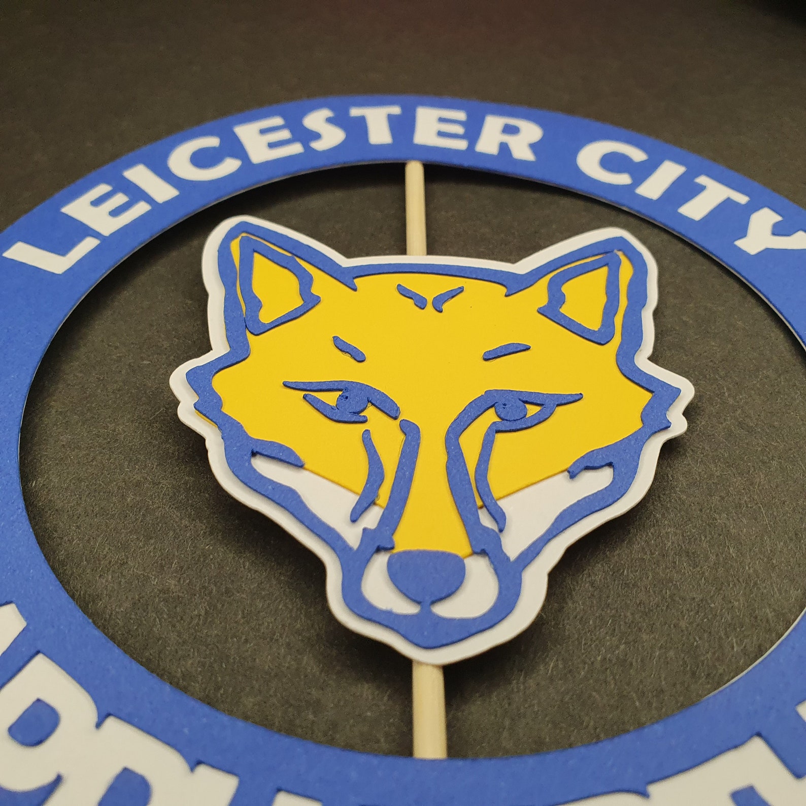 LCFC Leicester City Football Birthday Cake Topper Handmade Etsy