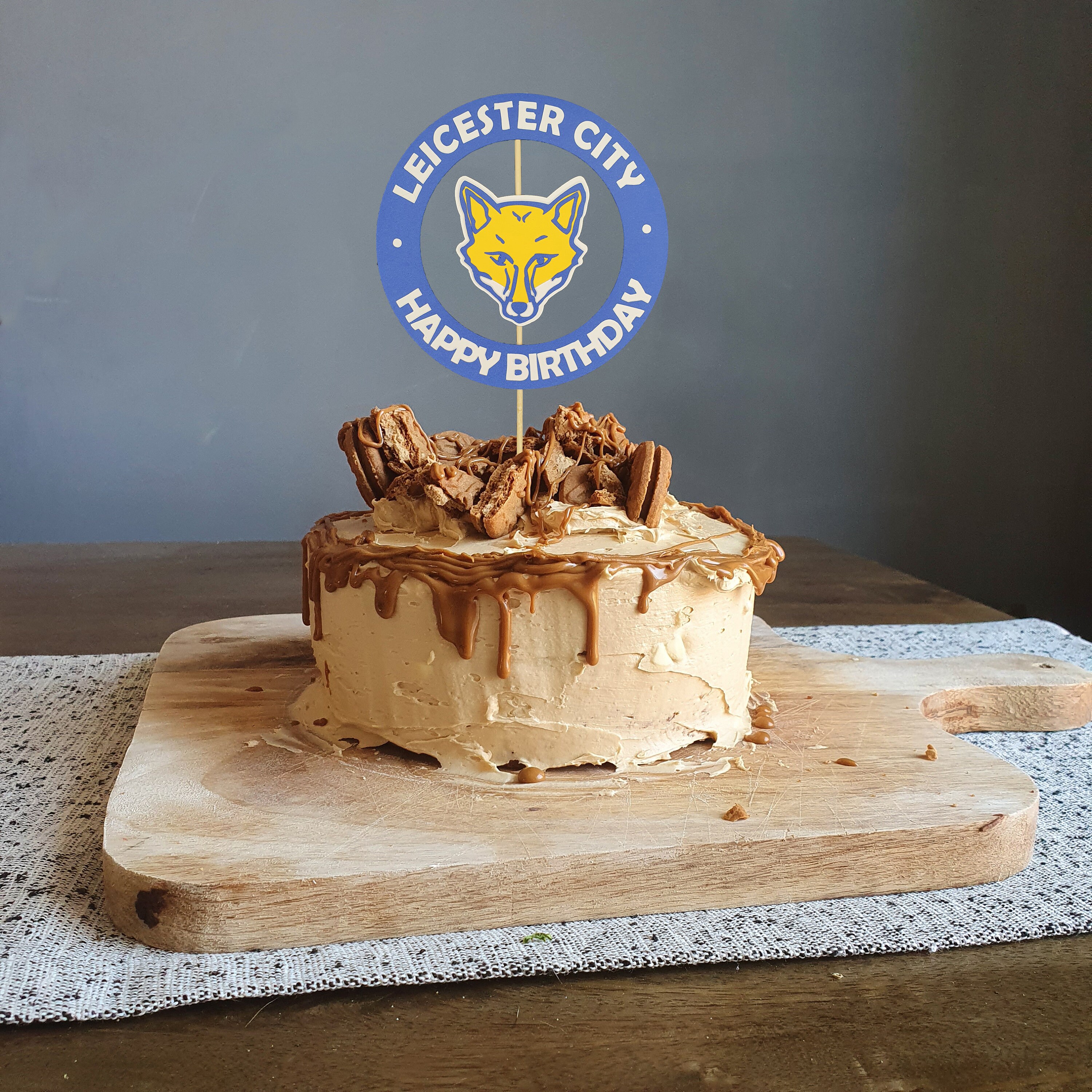 LCFC Leicester City Football Birthday Cake Topper Handmade Etsy