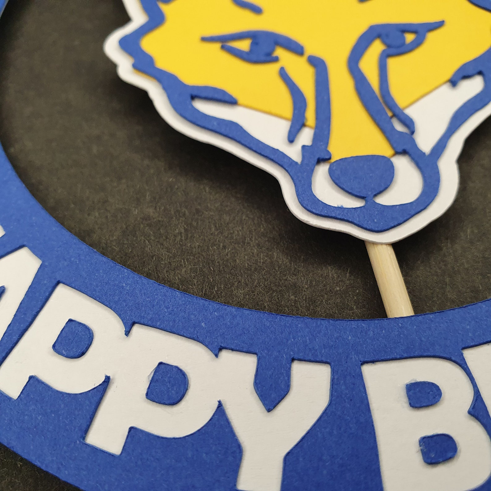 LCFC Leicester City Football Birthday Cake Topper Handmade Etsy