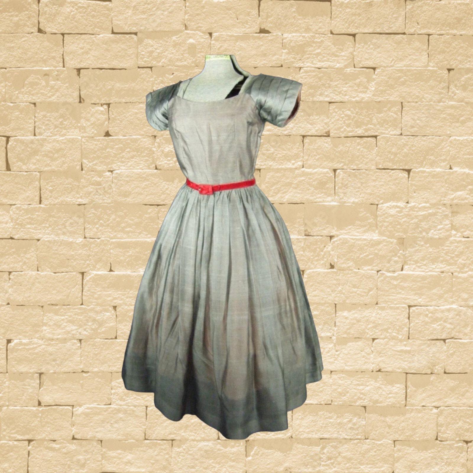 Gray 50s Dress - Etsy