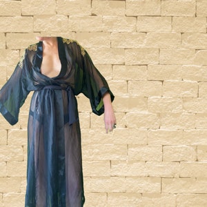 Sheer housecoat sale
