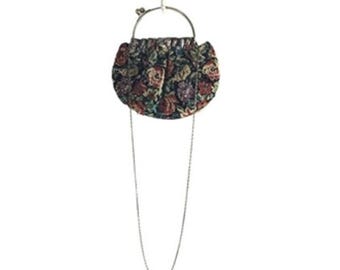 Y2K Floral Tapestry Evening Bag