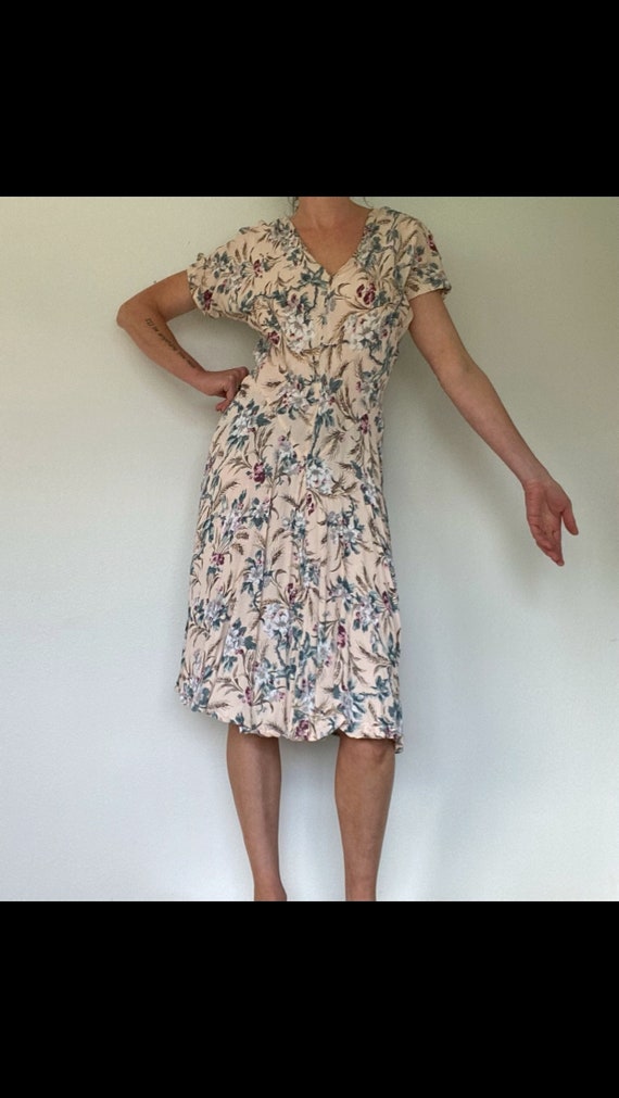 Vintage Spring Floral Sun Dress - image 4