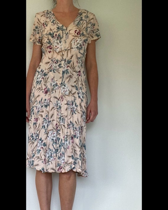 Vintage Spring Floral Sun Dress - image 2