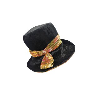 Vintage 1970s Montgomery Ward Brown Velvet Cloche Hat Ribbon Trim Stevie Nicks Stevie Nicks Hat Velvet - Etsy Australia main image 4