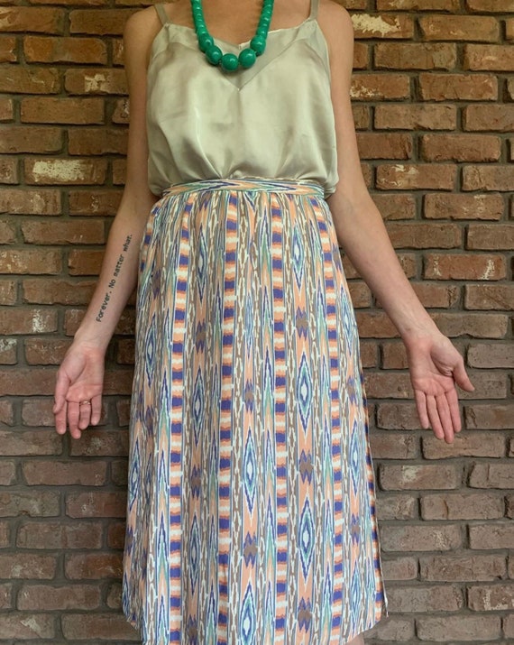 Vintage Southwestern Print Skirt