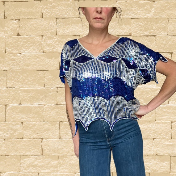 Dressy New Years Eve Sequin Top