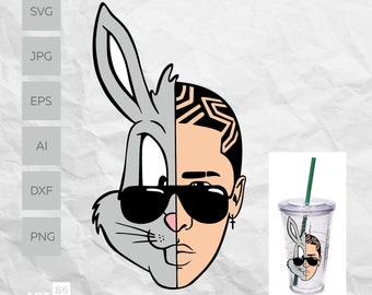 Download Bad bunny svg | Etsy
