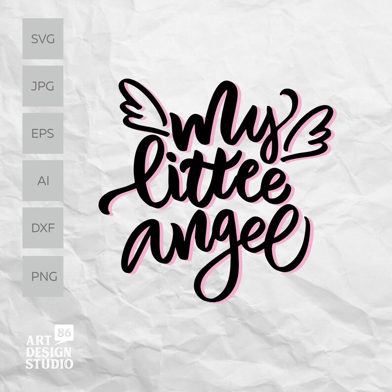 Download Clip Art Newborn My Little Angel Svg Toddler Design For T Shirts New Baby Mugs Etc For Cricut Silhouette Art Collectibles