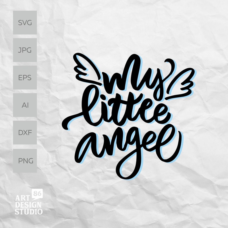 Download Clip Art Art Collectibles My Little Angel Svg Newborn Design For T Shirts Etc Toddler For Cricut Silhouette New Baby Mugs