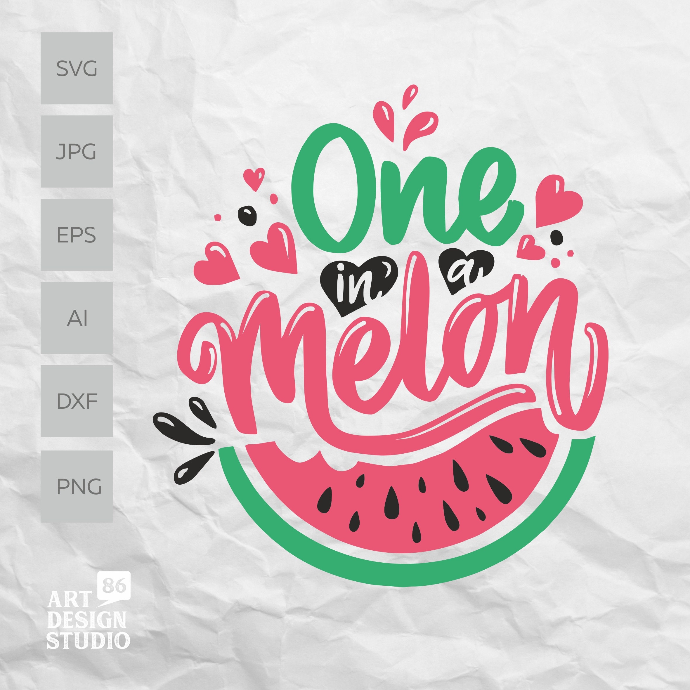 One In A Melon svg, Watermelon svg, Vacation svg, Summer svg, One in …