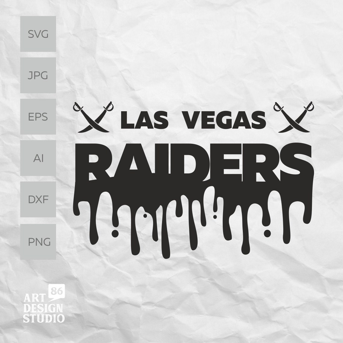 Las Vegas Raiders Svg Cut File For Silhouette Cameo Cricut Etsy