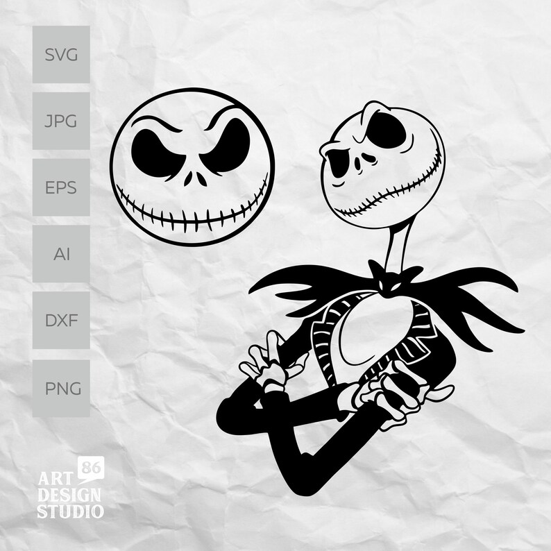 Download Jack Skellington svg сut file for cricut silhouette cameo ...
