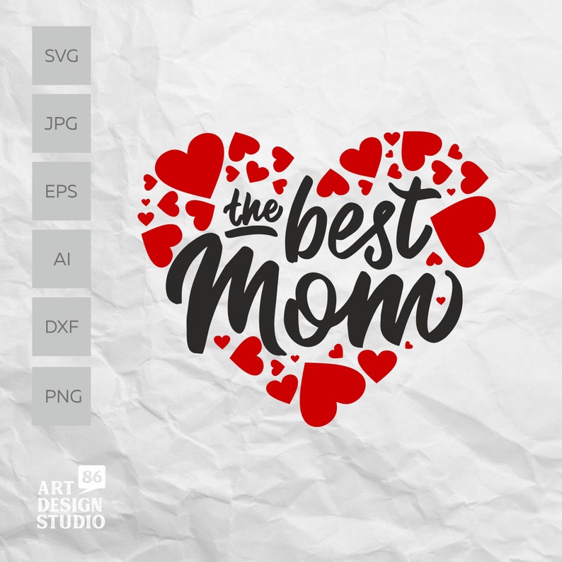 Download Best MOM in the Heart svg png Design for t-shirts mugs etc ...