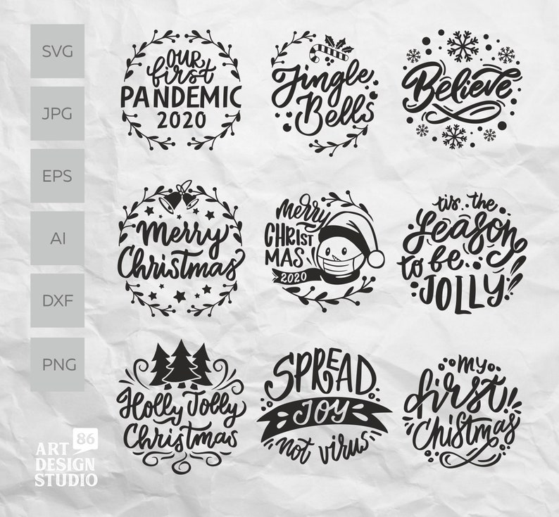 Download Christmas Ornament Svg Design 2020 Christmas Ornament Svg Bundle Christmas Svg Files For Cricut Clip Art Art Collectibles Vadel Com