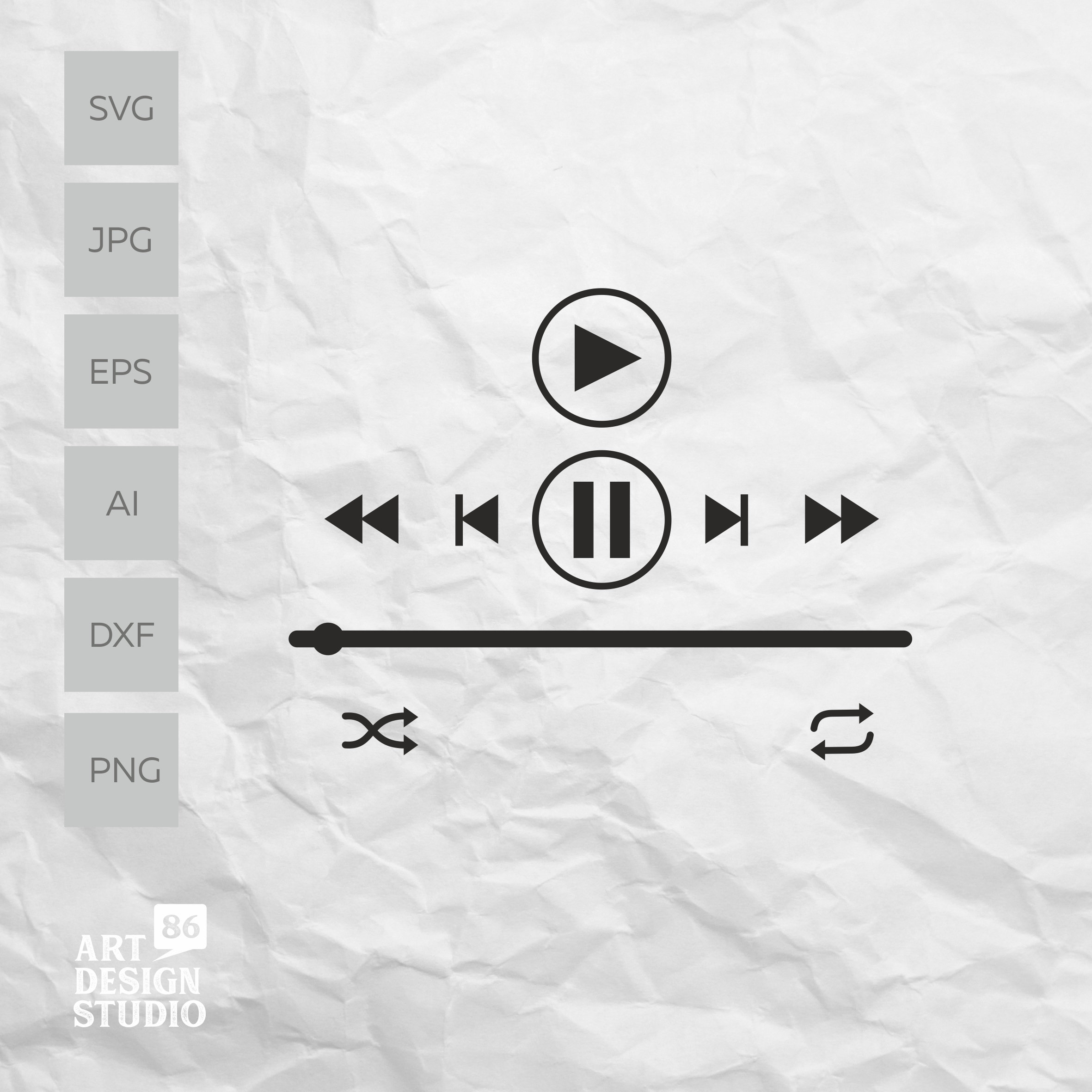Spotify music player svg - schoolsvar
