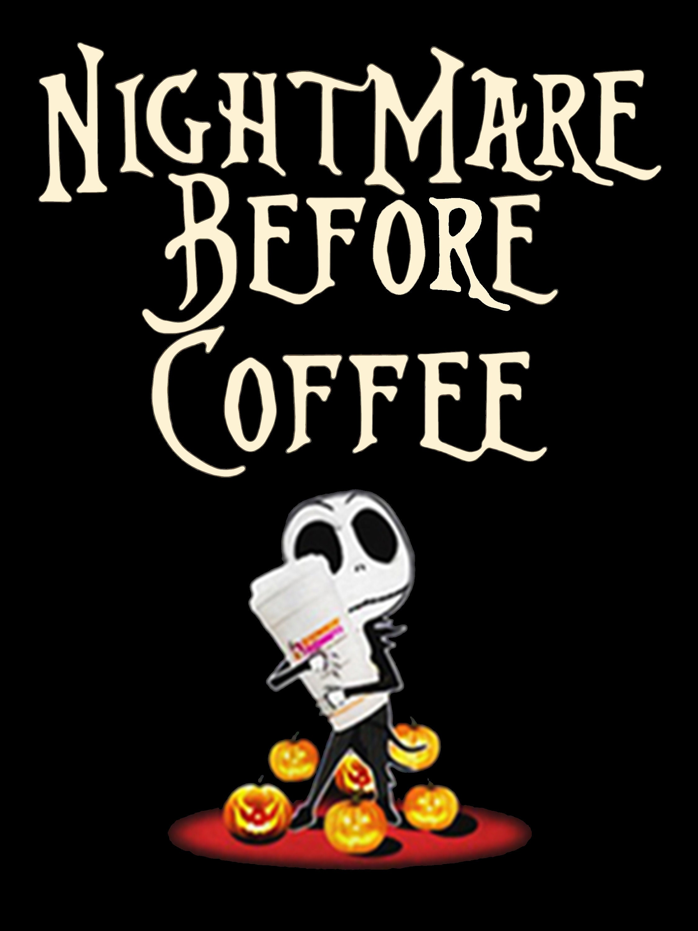 Dunkin' Donuts Nightmare Before Poster Etsy
