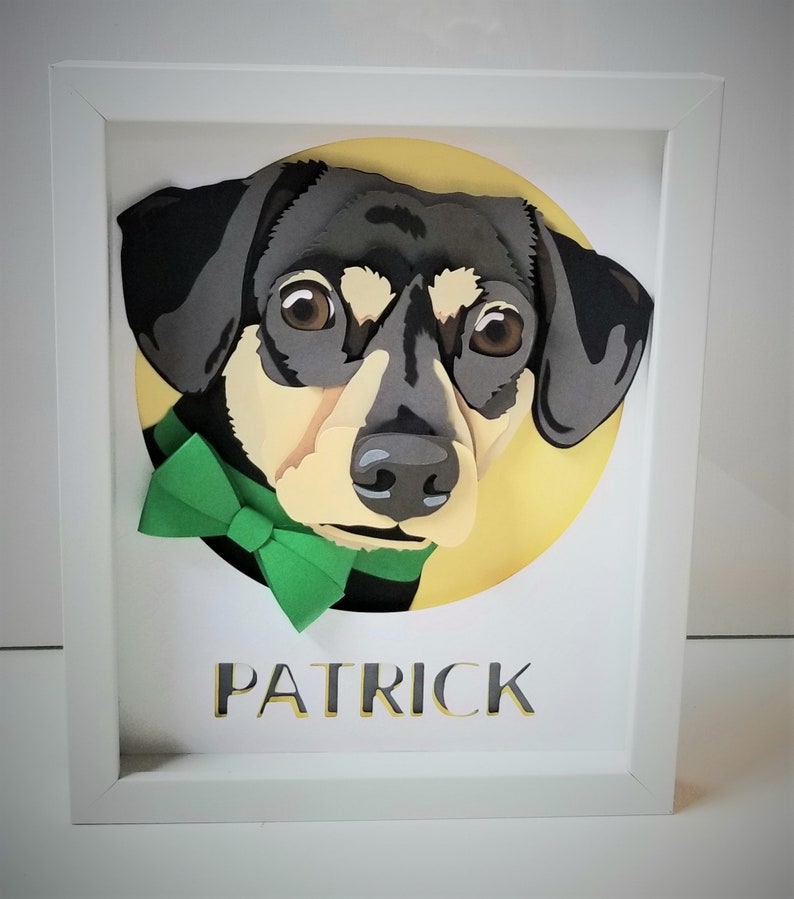 8 X 10 Custom Dog Portrait Gift for Dog Lover Etsy