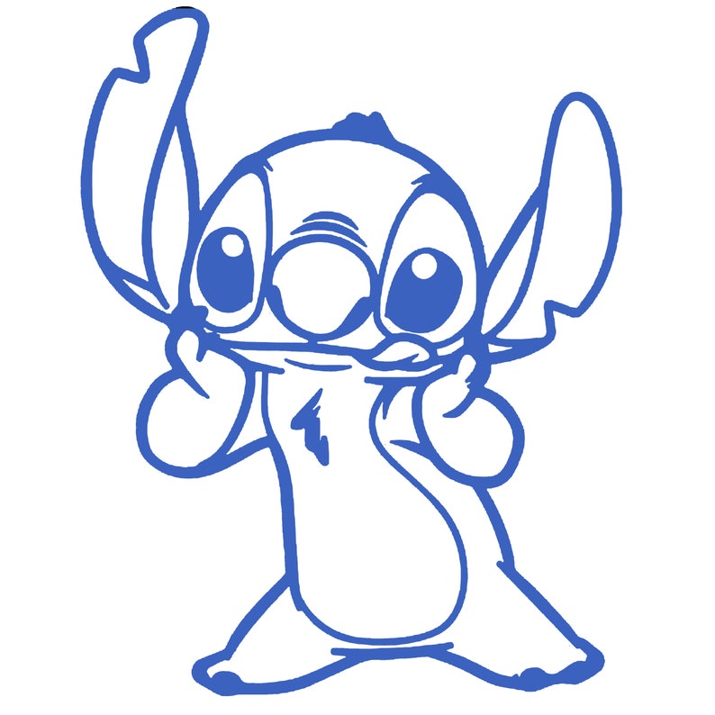 Stitch Vinyl Sticker Decal Etsy