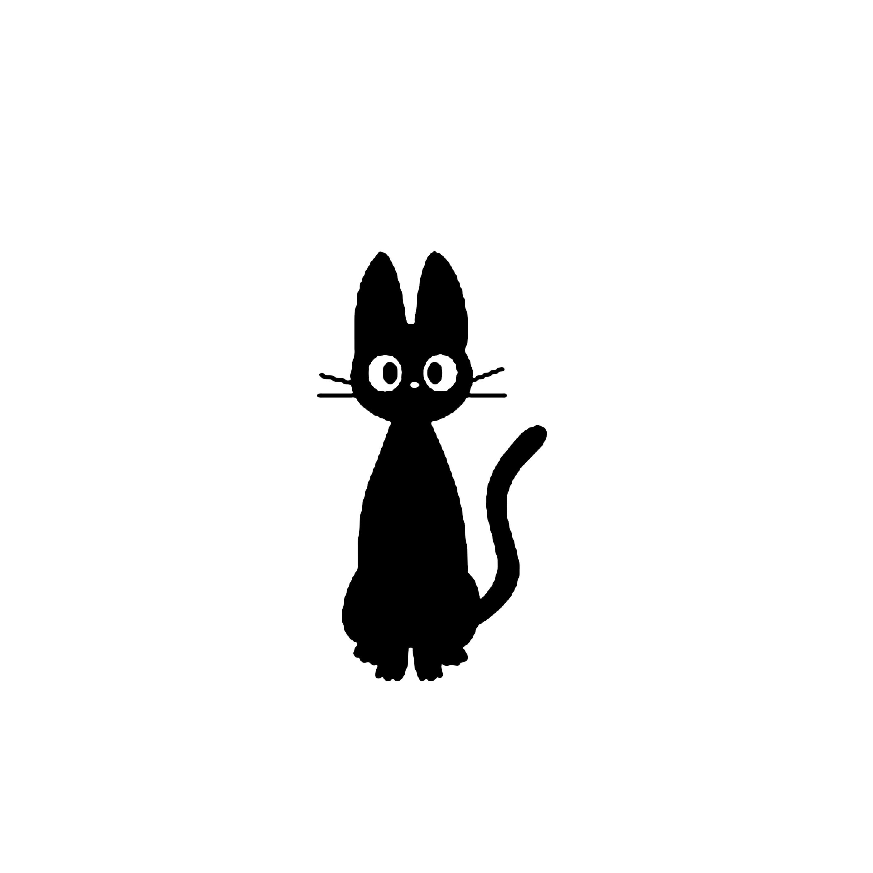 Jiji from Kiki's Delivery Service Vinyl Sticker Decal Etsy