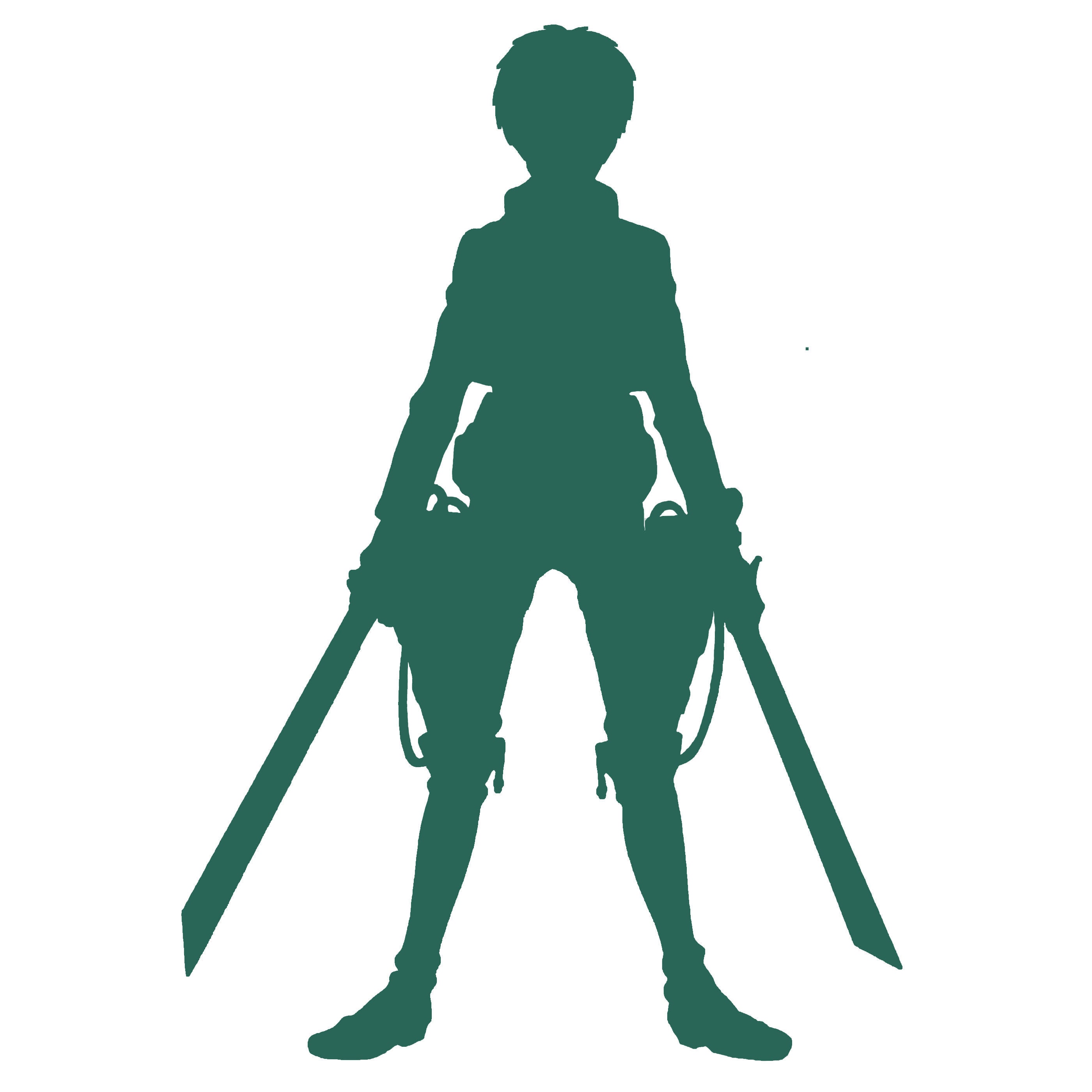 Eren Jaeger Attack on Titan Vinyl Sticker Decal Etsy