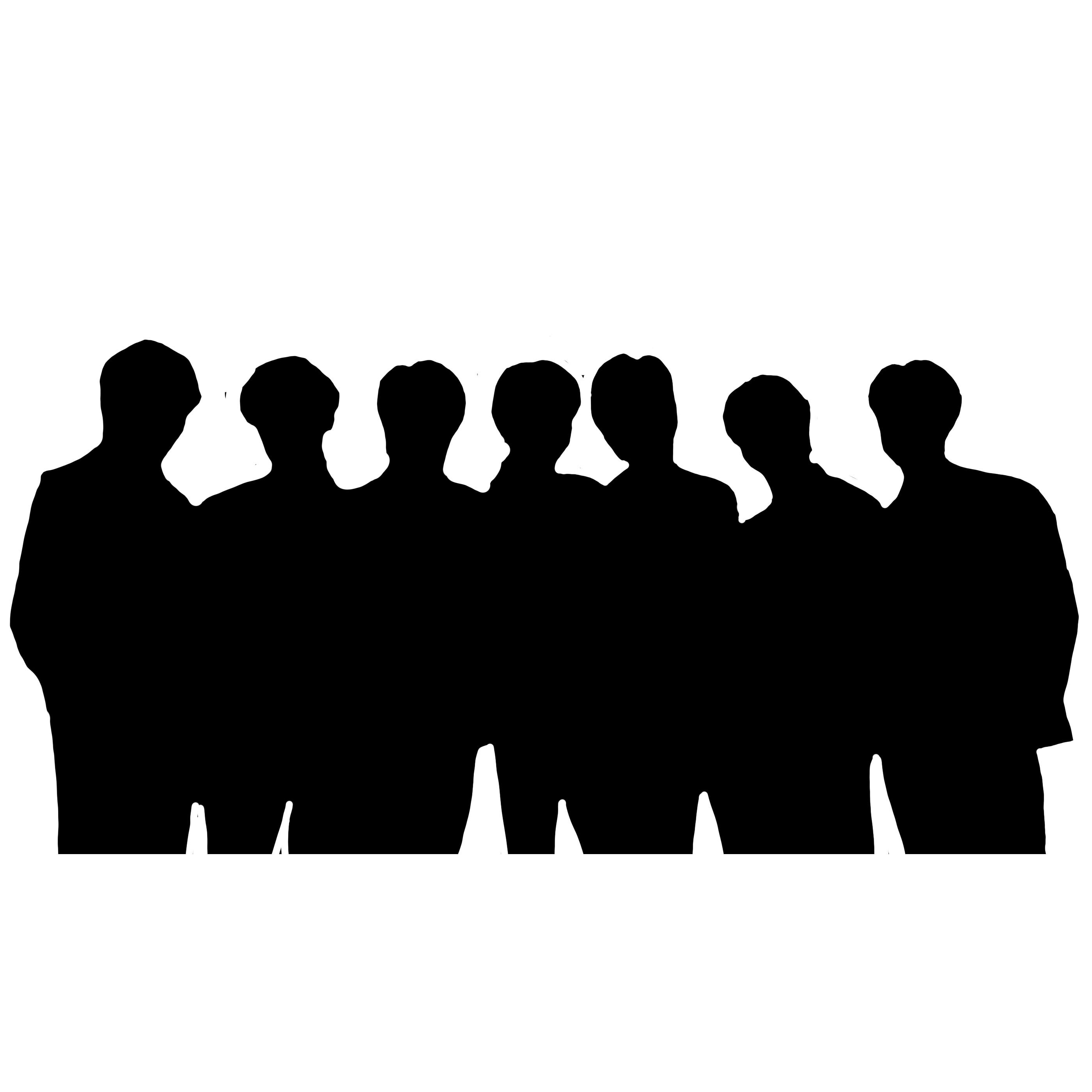 BTS Silhouette Vinyl Sticker Decal Etsy