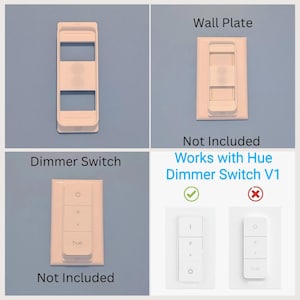 Philips Hue Wall Dimmer Switch V2 Hidden Decora Style Adapter