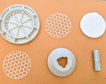 3D Printed 3M 6100, 6200, 6300, 7501, 7502, 7503, 7600,7700,7800 Respirator Compatible Large Filter Cages