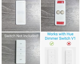 The Original Philips Hue Dimmer Switch 4 Gang Reversible Cover