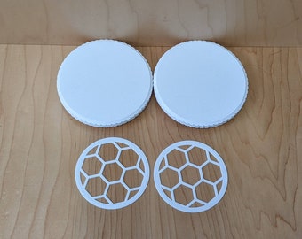 3D Printed 3M 7100/7100S-7300/7300S Easy-Air Respirator Mask Compatible Filter Cage Covers Adapters