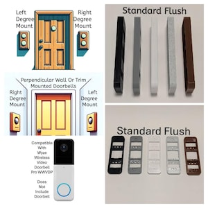 Wyze Video Doorbell Pro WWVDP Compatible Angle Flush Mount