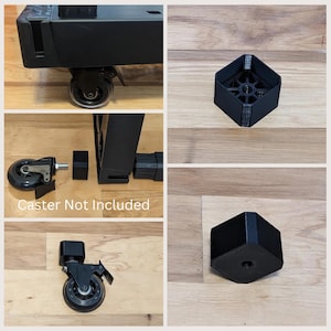 HDX 5 Tier Plastic Adjustable Garage Storage Shelving Compatible Wheel 3/8 Caster Stem Adapter