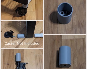 Home Depot HDX 5-Tier Plastic Shelve Compatible Wheel 3/8 Caster Stem Adapter