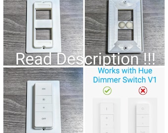 The Original Philips Hue Dimmer Switch 4 Gang Reversible Cover
