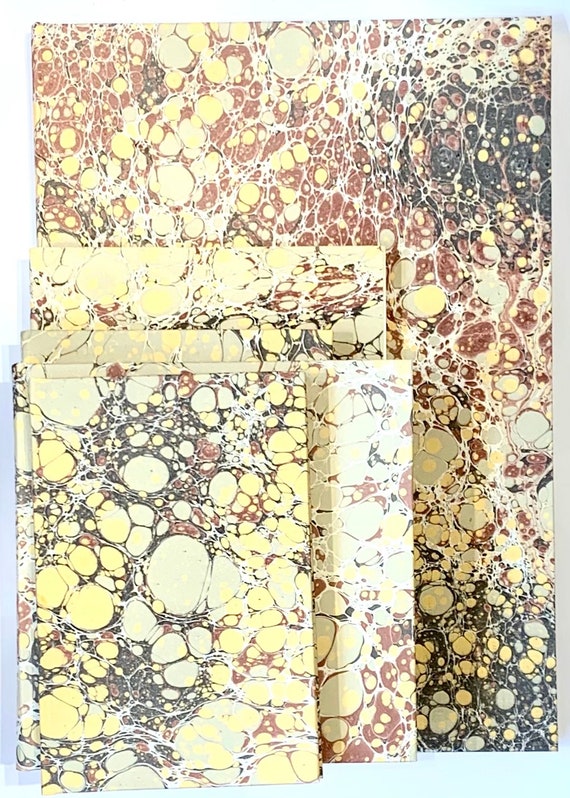 Handmade in Florence marbled paper bound book / journal | Etsy