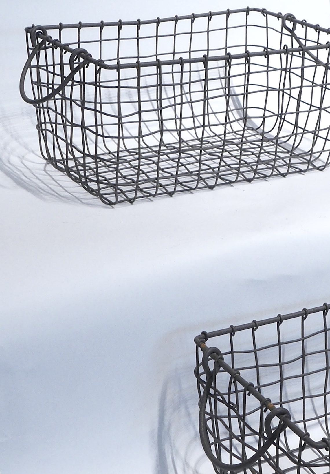 Thick Woven Wire Baskets for Plants or Storage Etsy