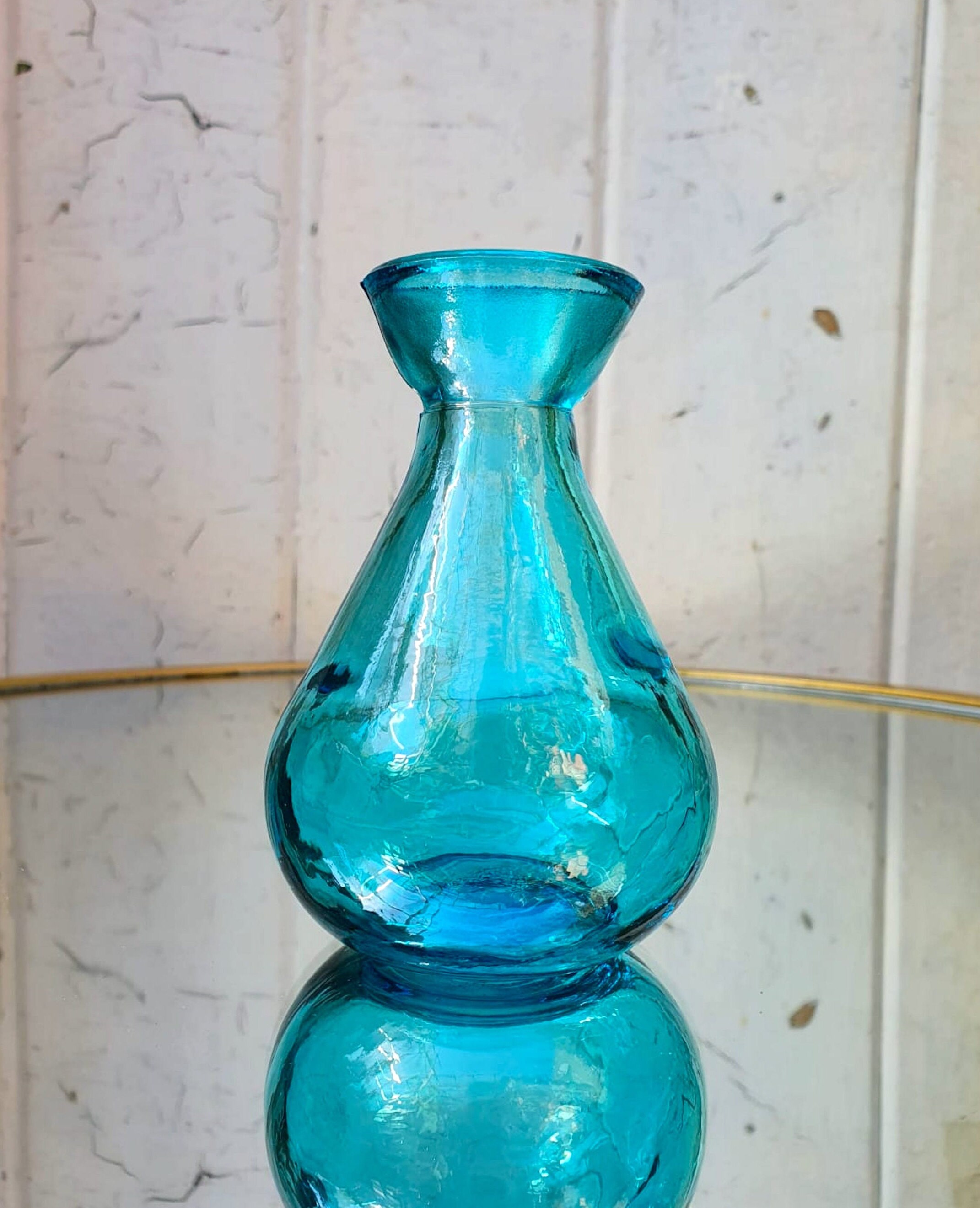 Recycled glass bud vases in vibrant coloured glass Etsy